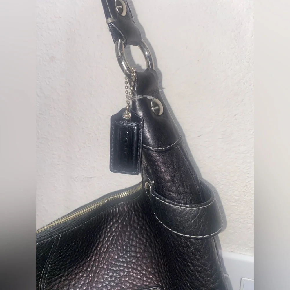 Coach Y2K Large Penelope Black Leather Hobo Bag GUC